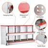 Chicken Nesting Boxes, 6/8-Hole Metal Chicken Nests Boxes Laying Eggs Wall Mount for Chickens, Hens, Ducks Egg Collection Coop - 3 of 4