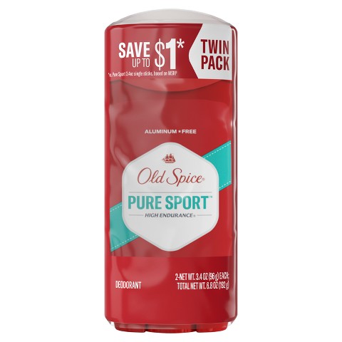 Мужской дезодорант Old Spice High Endurance без алюминия, 2 шт. по 3.4 oz