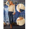 Allegra K Women's Sequin Party Sparkly Glitter Long Sleeve Off Shoulder Top - 2 of 4