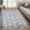 Machine Washable Area Rug Modern Geometric Indoor Floor Carpet Non Slip Backing Rug Low Pile Area Rugs for Living Room Bedroom Nursery Dorm - 3 of 4