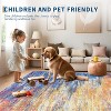 Modern Abstract Rug, Large Washable Low-Pile Non-Slip Carpet for Living Room, Bedroom, Indoor Floor Mat - 4 of 4