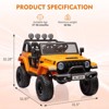 24V 7AH Ride on Truck Car for Kids 2 Seater Toddles Battery Powered Cars 2WD/4WD Switchable Electric Vehicles with Remote Control - 2 of 4