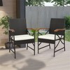 MOEPISY Set of 2 Patio Wicker Chairs with Soft Zippered Cushion - 2 of 4
