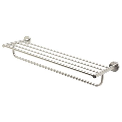 ALFI AB9538-BN Brushed Nickel 26 inch Towel Bar & Shelf Bathroom Accessory