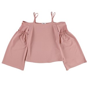 bar III Womens Textured Off the Shoulder Blouse - 1 of 2