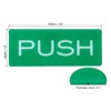 Unique Bargains Acrylic Self-Adhesive Decor Hotel Push Pull Door Sign 4 Pcs - 2 of 4