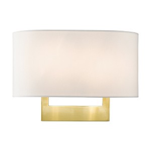 Livex Lighting 2 - Light Wall Light in  Satin Brass - 1 of 4