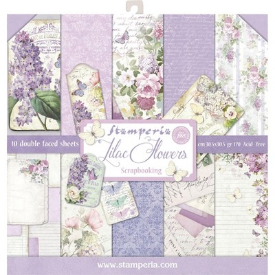 Stamperia Double-sided Paper Pad 12x12 10/pkg-roses, Lace & Wood; 10  Designs/1 Each : Target