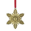 Northlight Brass-Plated Snowflake Christmas Ornament with European Crystals - 3.5" - White - 3 of 4