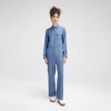 Women's Long Sleeve Denim Jumpsuit - Wild Fable™ - 3 of 4