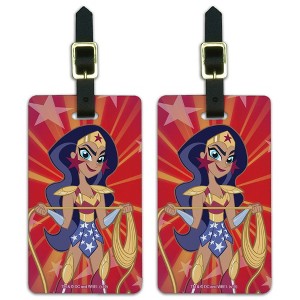 DC Super Hero Girls Wonder Woman Luggage ID Tags Set of 2 - 1 of 4