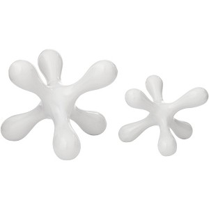 Studio 55D Charm Matte White Ceramic Decorative Jack Figurines Set of 2 - 1 of 4