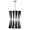 Capital Lighting Bianca 4 - Light Chandelier in  Black Rope/Patinaed Brass - 3 of 4