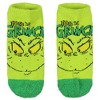 Dr. Seuss Women's How The Grinch Stole Christmas 3 Pair No-Show Socks in Collectible Book Box (OSFM) Multicolored - 2 of 4