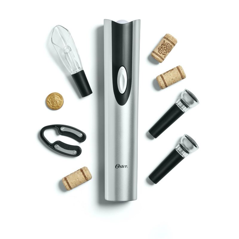 Oster Cordless Rechargeable Electric Wine Opener Wine Kit, 2 of 9