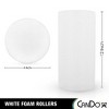 CanDo Foam Roller White PE foam - 2 of 3