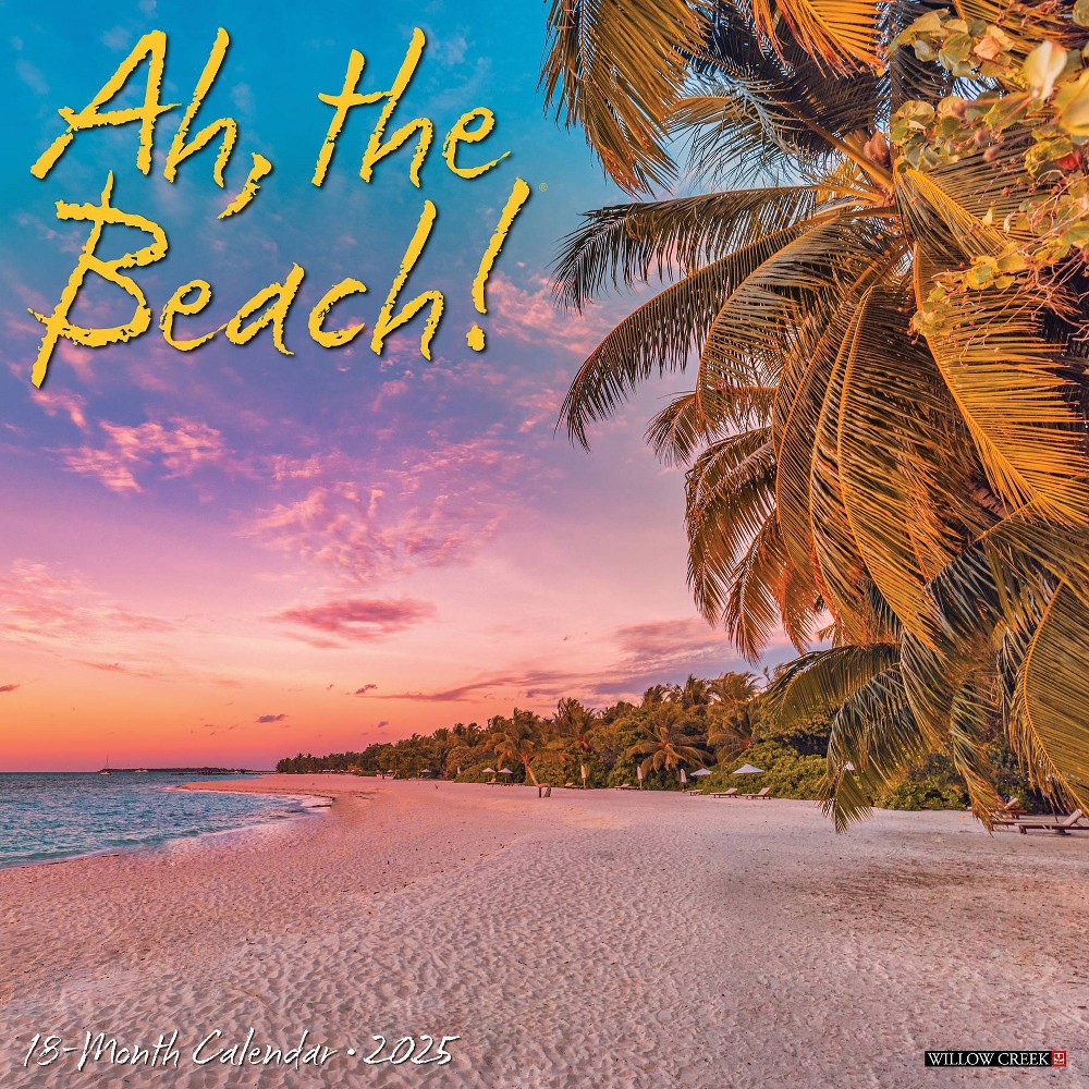 Willow Creek Press Ah The Beach 2025 Wall Calendar -  92986315