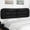 vidaXL Headboard Cushion Hanging Upholstered Bed Back Pillow Faux Leather - Black 72" - 2 of 4