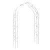 DOMETOUR Metal Garden Arch 8 Styles Assemble Freely Arbor Trellis Climbing Plants Support Wedding Archway - 2 of 4