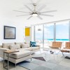 TOBILI 52-Inch Ceiling Fan With Lights,6 Wind Speed,With 8 Black ABS Blades,Voice ,Fan For Bedroom,Living Room,Patio,Kitchen,etc - 3 of 4
