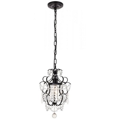 Elegant Lighting Kirin 1 Light Oil Rubbed Bronze Pendant