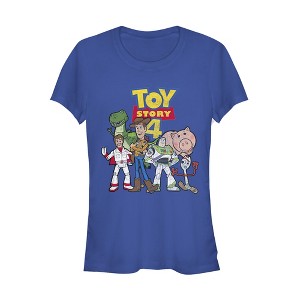 Juniors Womens Toy Story Character Logo Party T-Shirt - 1 of 3