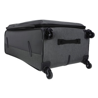 Skyline Softside Large Checked Spinner Suitcase - Gray Heather