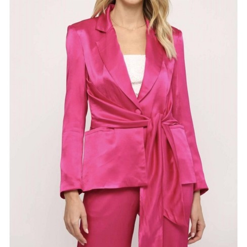 Women's Barbie Tie Front Blazer - Fate - image 1 of 4