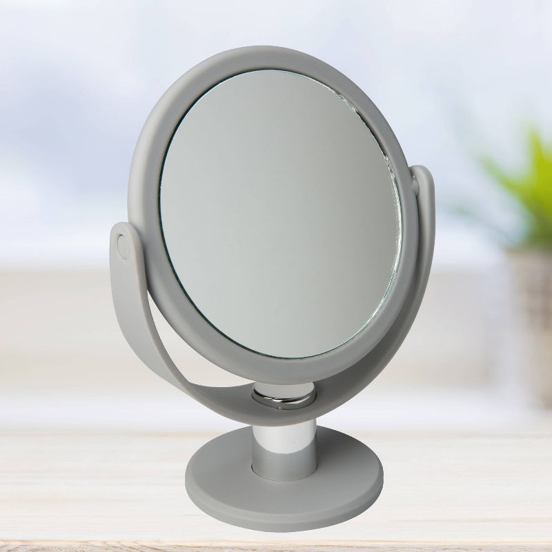 7" Vanity Rubberized 1X-10X Magnification Mirror - Home Details, 3 of 9