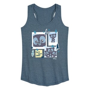 Women's - Disney - Harris, Hubbert & Hamish Graphic Racerback Tank - 1 of 4