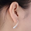 Teardrop Hook Earrings for Women Classic Silver Plated Ginger Lyne Collection - 2 of 4