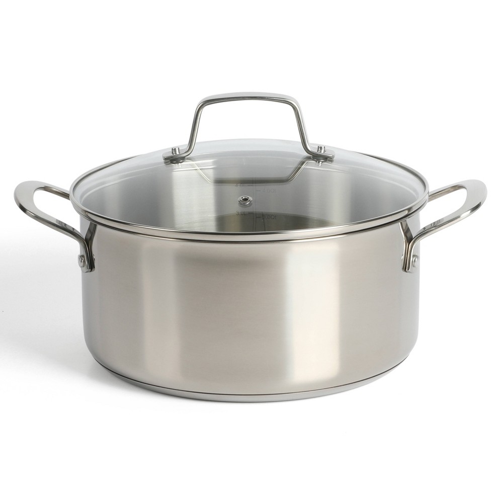 Martha Stewart Castelle 5qt Stainless Steel Induction Safe Dutch Oven