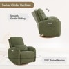 Spruce & Spring Power Swivel Recliner Chair Nursery Glider with Lumber Pillow - 3 of 4