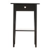 HomeStock Black Nightstand 28x18x14 Contemporary Compact Bedside Table with Drawer, Durable Finish and Sleek Modern Appearance - 3 of 4