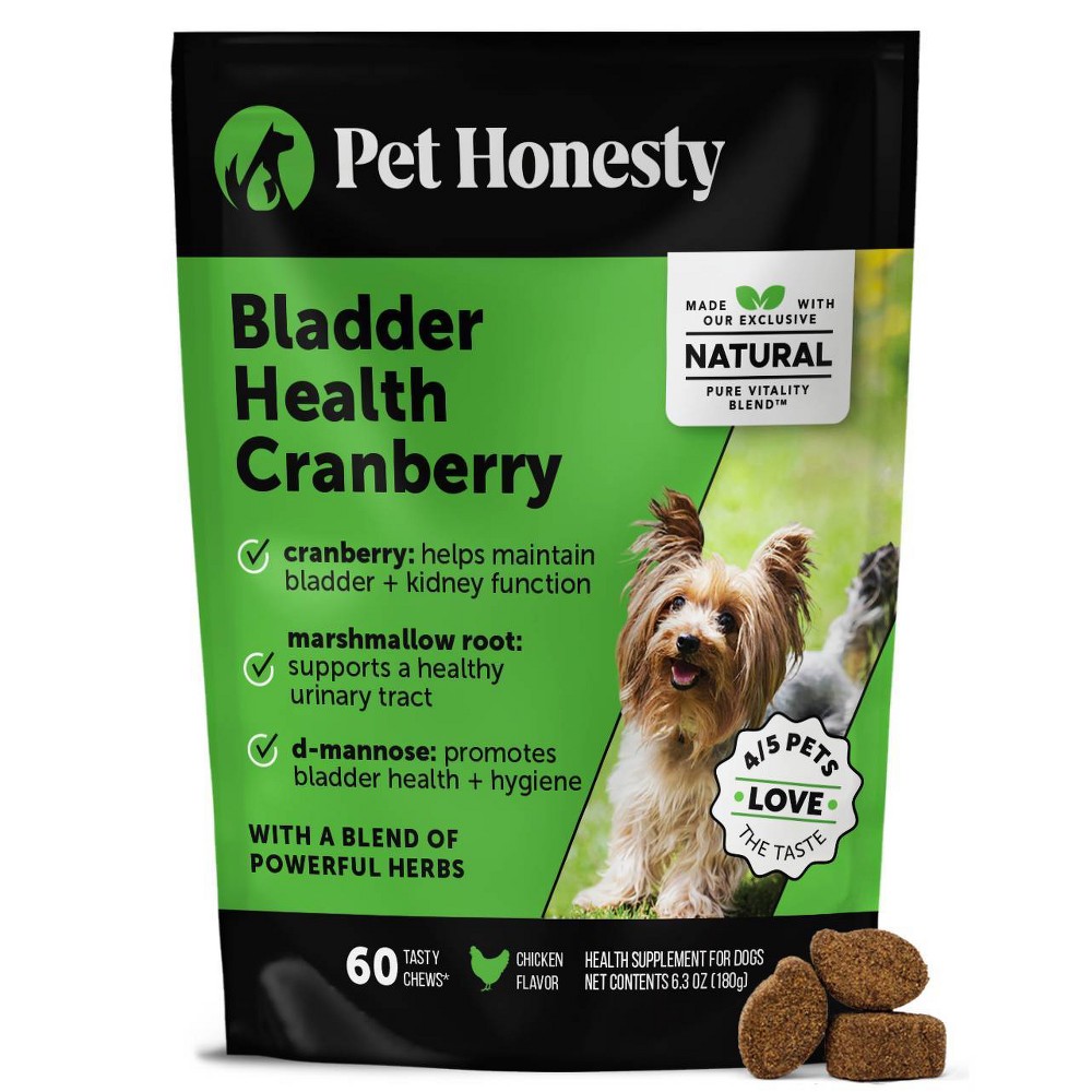 Photos - Dog Medicines & Vitamins Pet Honesty CranBladder Chicken Flavor Supplement for Dog - 60ct 