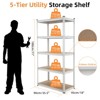 GustoWave 5-Tier Utility Storage Shelves for Garage Kitchen Basement Laundry Pantry - 2 of 4