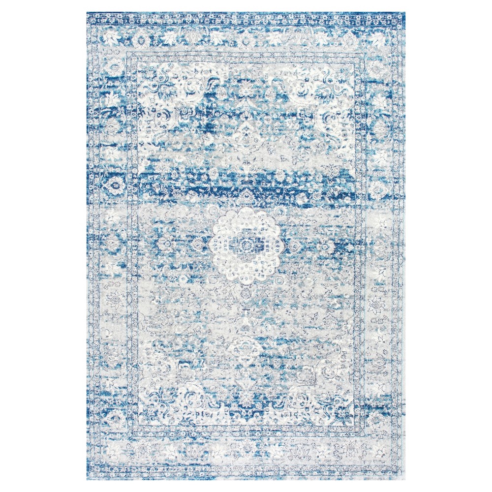4'x6' Verona Vintage Persian Style Area Rug Light Blue - nuLOOM