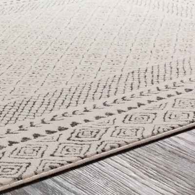 Global Oasis 9' x 12' Rectangular Gray Spot Synthetic Rug
