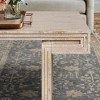 Sapphtopaz Rustic Dual-Tier Modern Coffee Table with Wood Veneer, American Vintage Living Room Table, Industrial Wood Texture Rectangular Center Table - 3 of 4