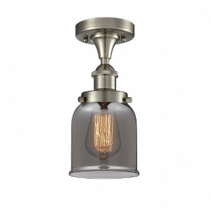 Bell - 1 Light Semi-Flush Mount In Industrial Style-11 Inches Tall and 5 Inches Wide - 1 of 1