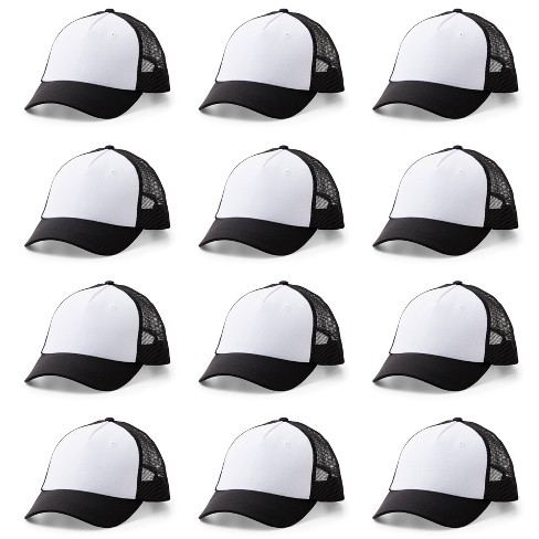 Cricut 12ct Trucker Hat Blank Black/white : Target