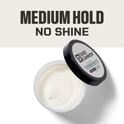 Duke Cannon Supply Co. Dry Hold Texture Putty Hair Pomade for Men - Medium Hold No Shine - 4.6oz