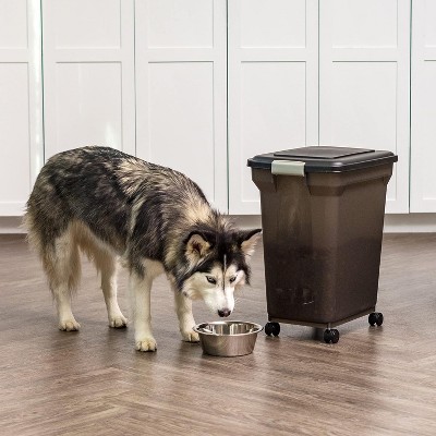 Large Clear Plastic Airtight Pet Food Storage Container
