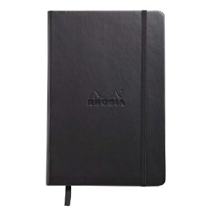 Rhodia Webnotebook Webbies - Blank 96 sheets - 5 1/2 x 8 1/4 - Black cover - 1 of 4