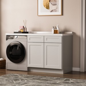Kitchen Base Cabinet, Unassembled Cabinet with Adjustable Shelf without Top - 1 of 4