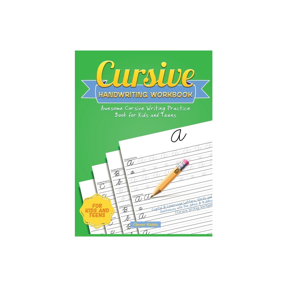 Cursive Handwriting Workbook - by Clever Kiddo (Hardcover)