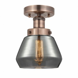 Fulton - 1 Light Semi-Flush Mount In Industrial Style-8.25 Inches Tall and 6.5 Inches Wide - 1 of 1