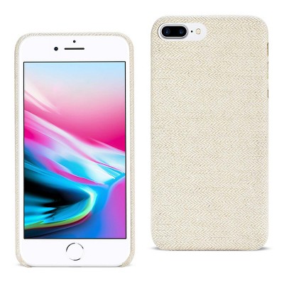 Reiko iPhone 8 Plus Herringbone Fabric in Beige