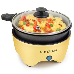Nostalgia MSK5YW MyMini Personal Electric Skillet, Yellow - 1 of 4