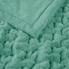 FIONECA Ruched Fur Throw 50x60" - 3 of 4